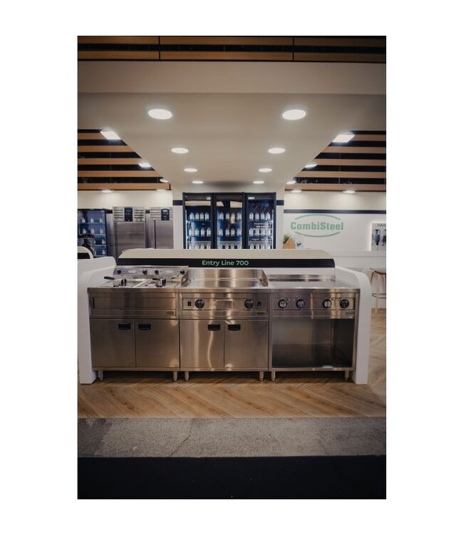 Friteuse 2x12L 2x9kW 800x700x850 mm (bxdxh) Elektrisch Staand Model - Combisteel