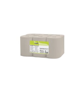 E-Tissue Handdoekrol 130 mtr x 20 cm 2-laags naturel recycled| prijs & verp per 6 rol