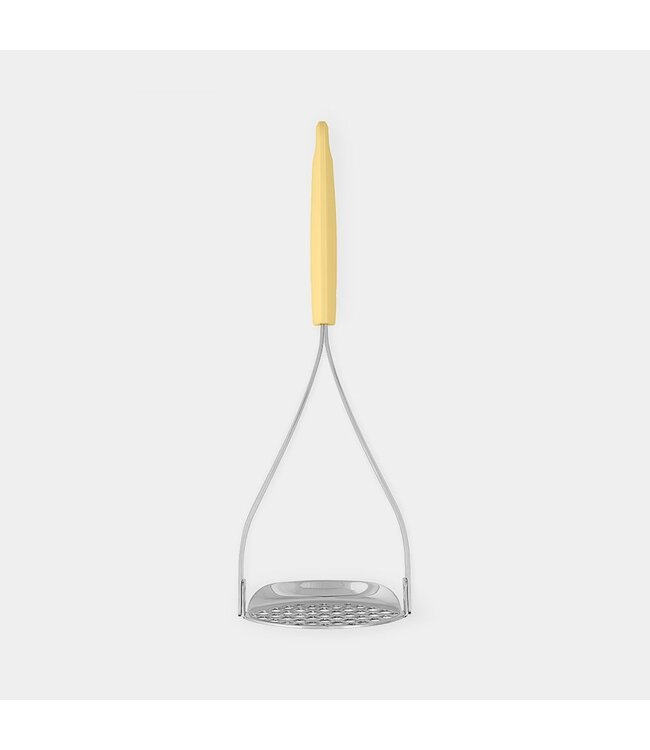 Pureestamper + lepel Tasty+ Vanilla Yellow - Brabantia