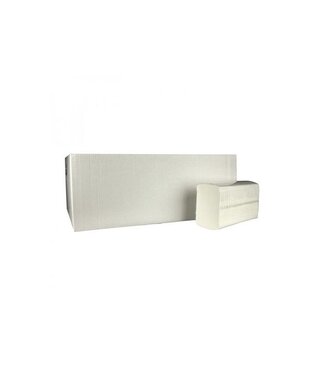 Handdoeken 20,5x24 cm Z-fold recycled wit 2-lgs | prijs & verp per 3.750 stuks