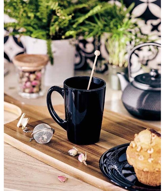 Theeglas 32 cl Ø80x(h)110 mm zwart New Morning - Luminarc | prijs & verp per 6 stuks