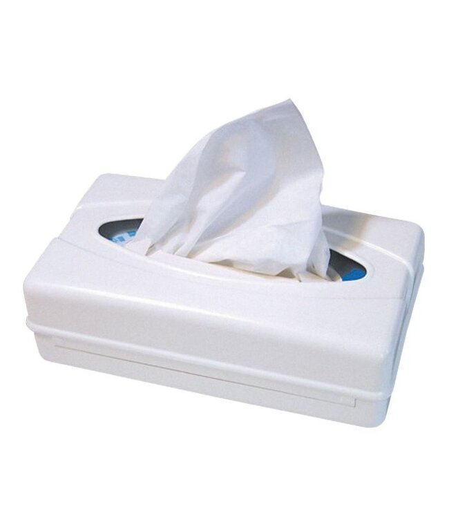 Facial tissue dispenser 230x120x50 mm (bxdxh) rechthoekig wit - Euro