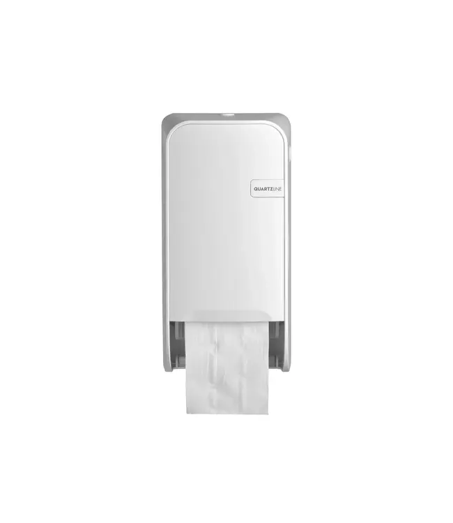 Toiletpapierdispenser doprol 167x163x323 mm (bxdxh) wit - QuartzLine