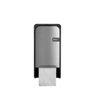 Toiletpapierdispenser doprol 167x163x323 mm (bxdxh) zilver - QuartzLine