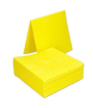 Huishouddoekje 38x38 cm geel | prijs & verp per 10 stuks