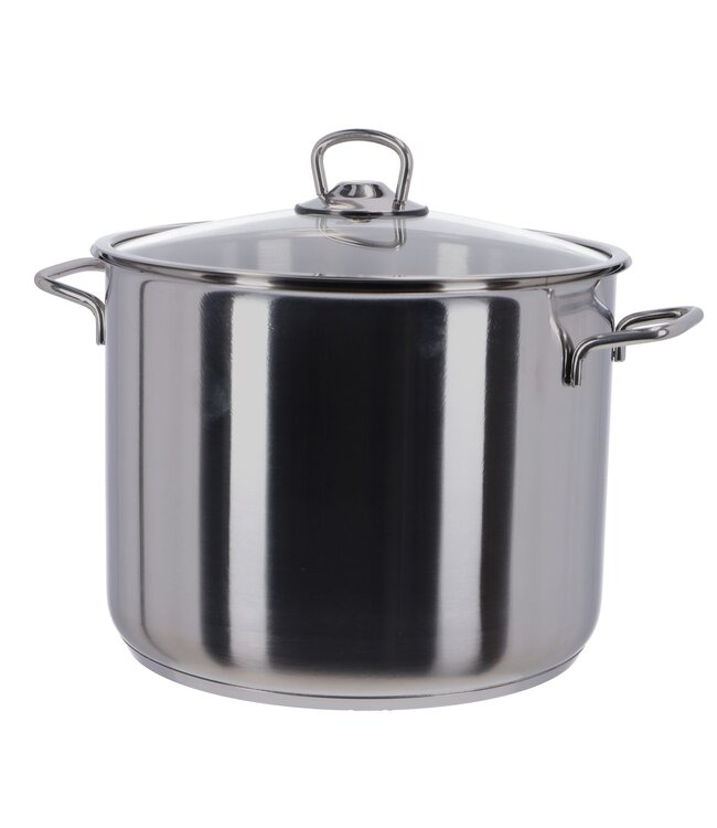 Kookpan 24 cm rvs 9 ltr met deksel