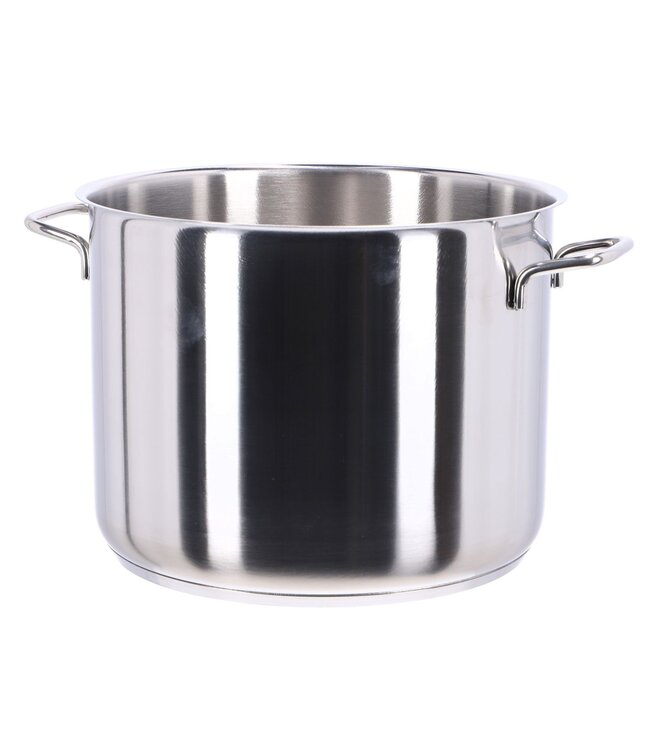 Kookpan 24 cm rvs 9 ltr met deksel