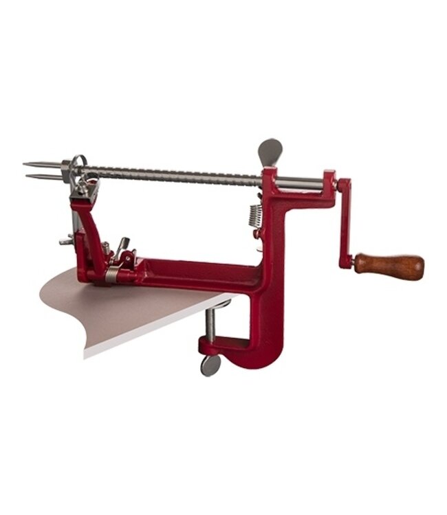 Appelschilmachine met schroefklem