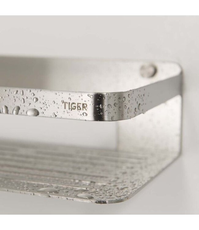 Caddy doucherek 32x13,7x7 cm geborsteld RVS - Tiger