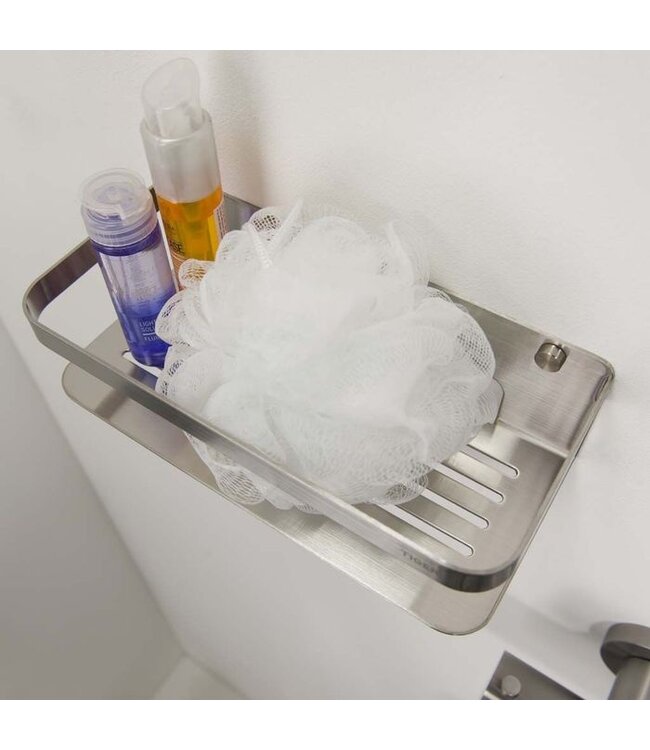 Caddy doucherek 32x13,7x7 cm geborsteld RVS - Tiger