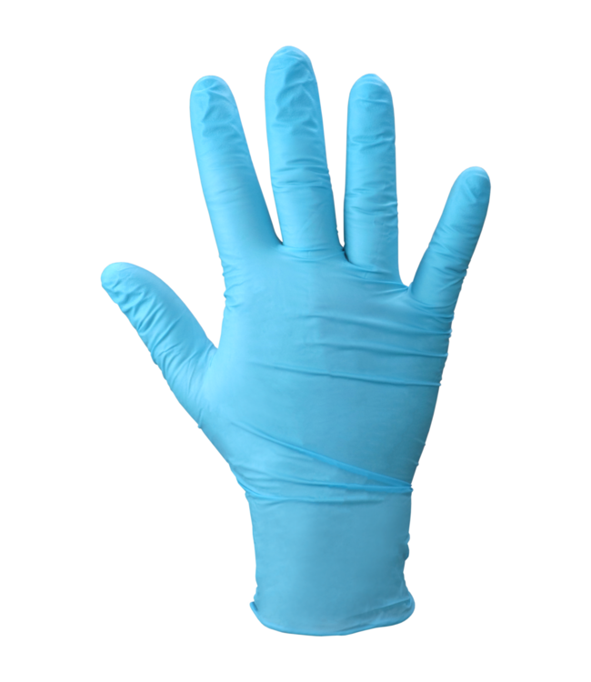 Handschoen disp Nitril ongepoederd XL blauw |prijs & verp per 1.000 stuks