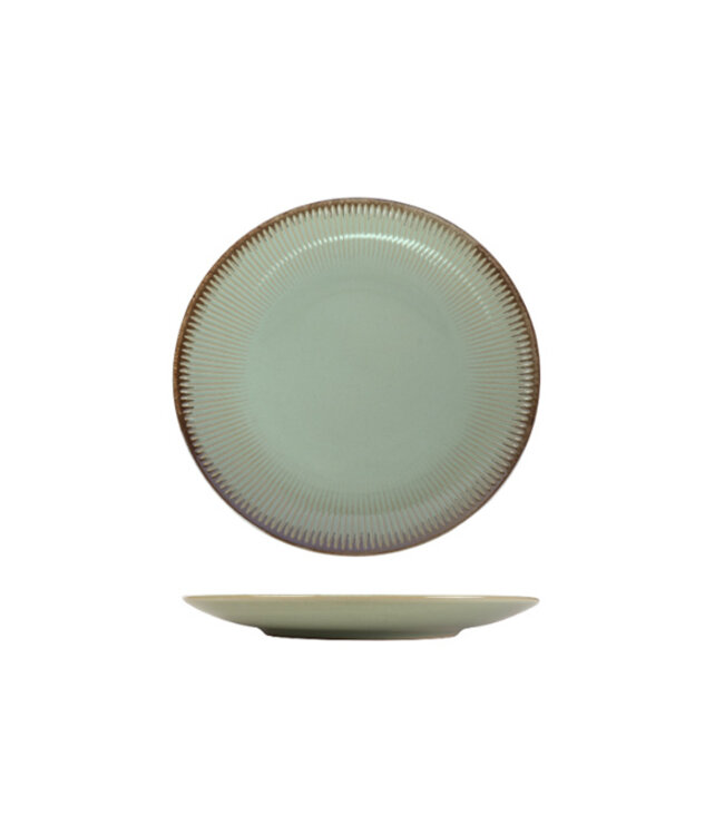 Bord 205 mm Estrena Matcha - Cosy & Trendy | prijs & verp per 6 stuks