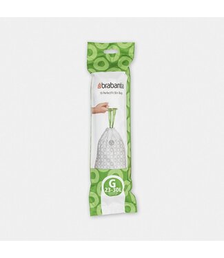 Afvalzak 23/30 ltr code G wit PerfectVit - Brabantia | prijs & verp per 120 stuks