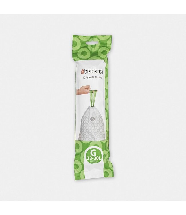 Afvalzak 23/30 ltr code G wit PerfectVit - Brabantia | prijs & verp per 120 stuks