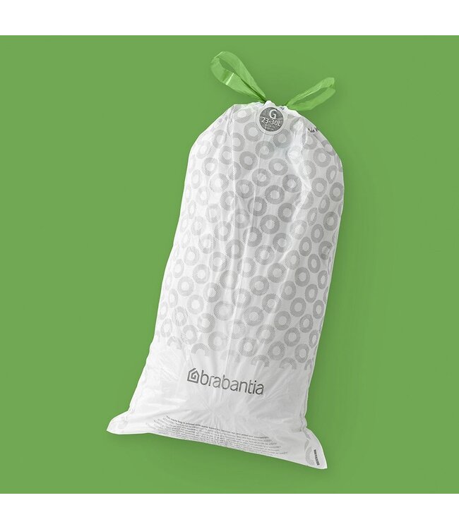 Afvalzak 23/30 ltr code G wit PerfectVit - Brabantia | prijs & verp per 120 stuks