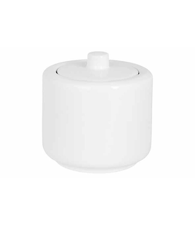 Suikerpot Ø83x(h)70 mm met deksel Moon White - Cosy & Trendy | prijs & verp per 4 stuks