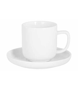 Cosy & Trendy Kop 9 cl & schotel 105 mm Moon White - Cosy & Trendy | prijs & verp per 4 stuks