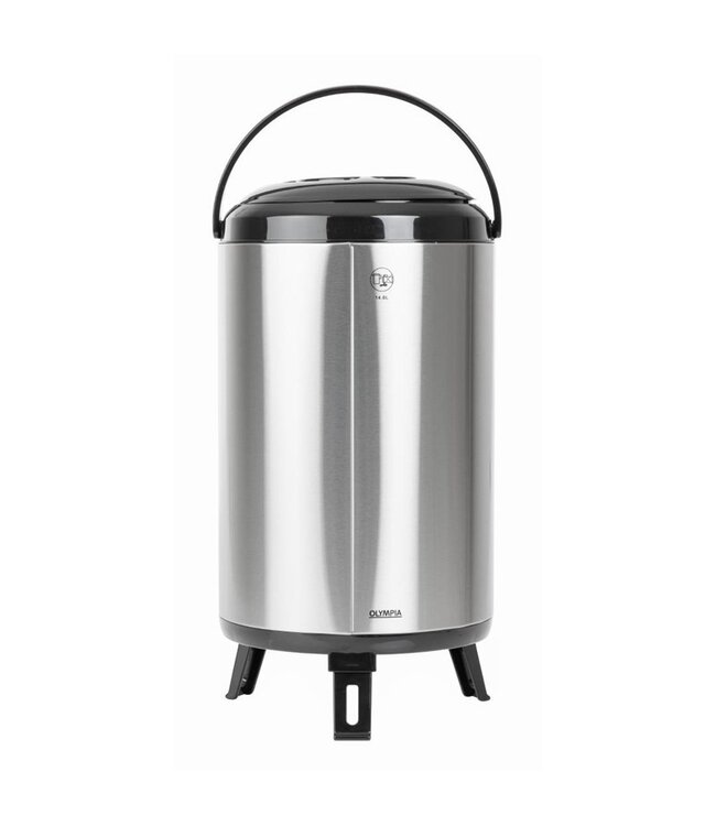 Drankendispenser 14 ltr dubbelwandig RVS Ø230x(h)510 mm