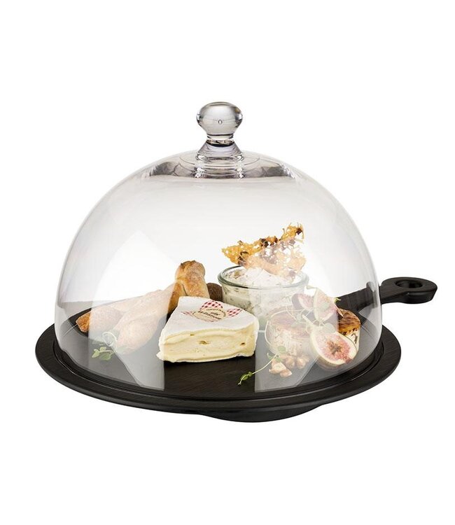 Cloche Ø30x(h)22 cm voor taartstandaard acaciahout - APS