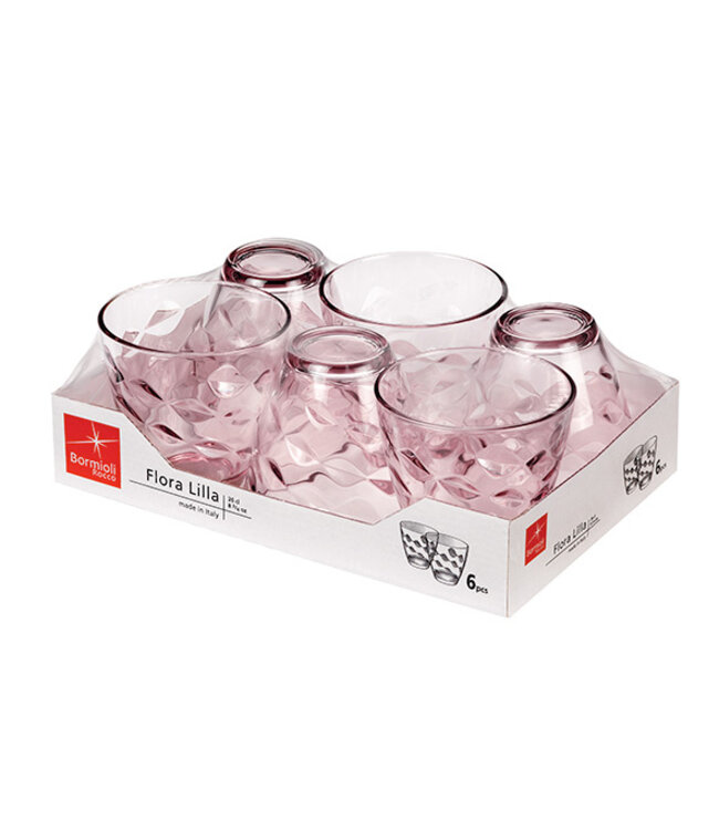 Waterglas 25 cl Ø85x(h)82 mm Flora Lila - Bormioli Rocco | prijs & verp per 6 stuks