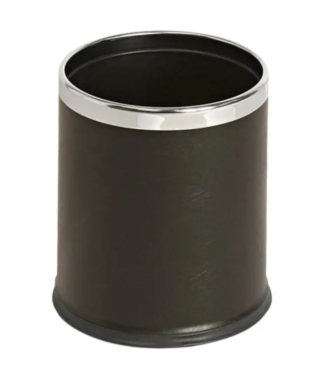 Afvalbak 10 ltr zwart PVC | prijs & verp per 30 stuks