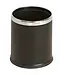 Afvalbak 10 ltr zwart PVC | prijs & verp per 30 stuks