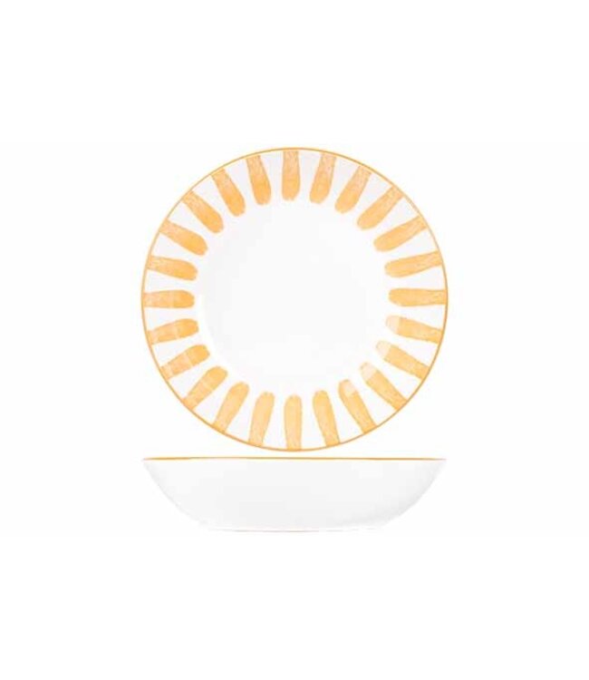 Bord 200 mm diep cabana oranje - Cosy & Trendy | prijs & verp per 6 stuks