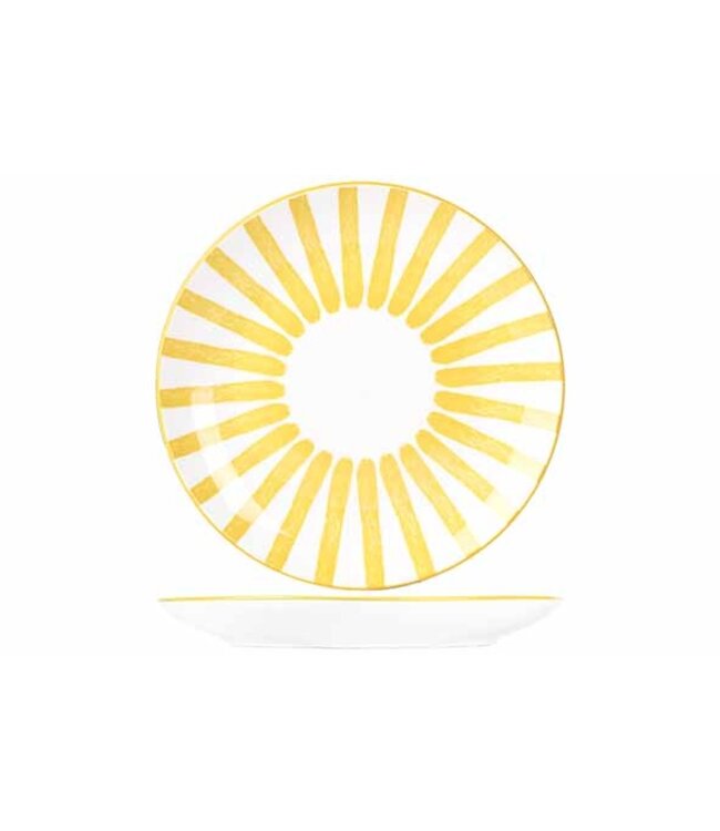 Bord 205 mm cabana geel - Cosy & Trendy | prijs & verp per 6 stuks