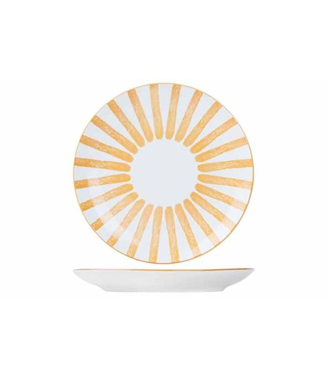 Bord 205 mm cabana oranje - Cosy & Trendy | prijs & verp per 6 stuks