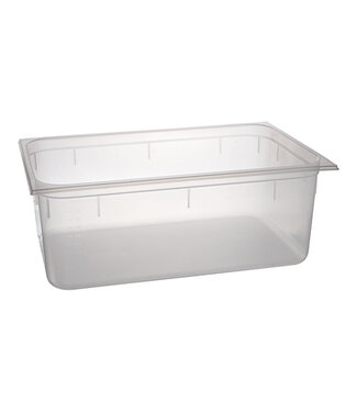 CaterChef Gastronormbak kunststof PC 1/1-200 mm diep transparant hittebestendig -40/+70 °C - CaterChef