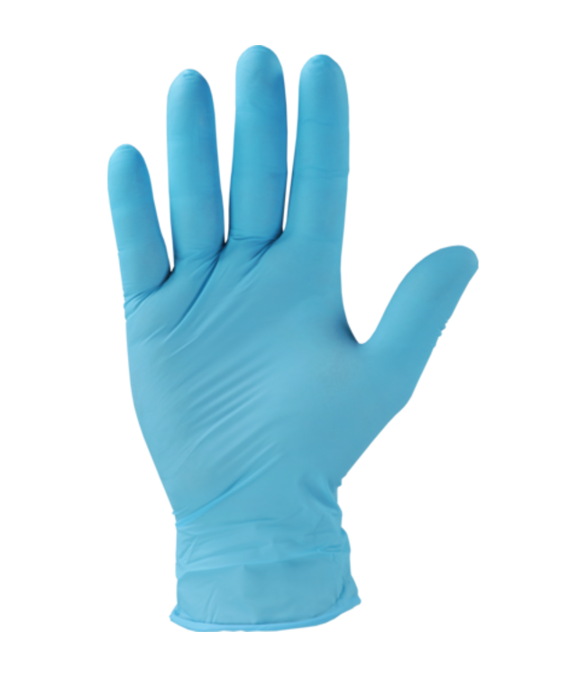 Handschoen disp Nitril ongepoederd XL blauw |prijs & verp per 100 stuks