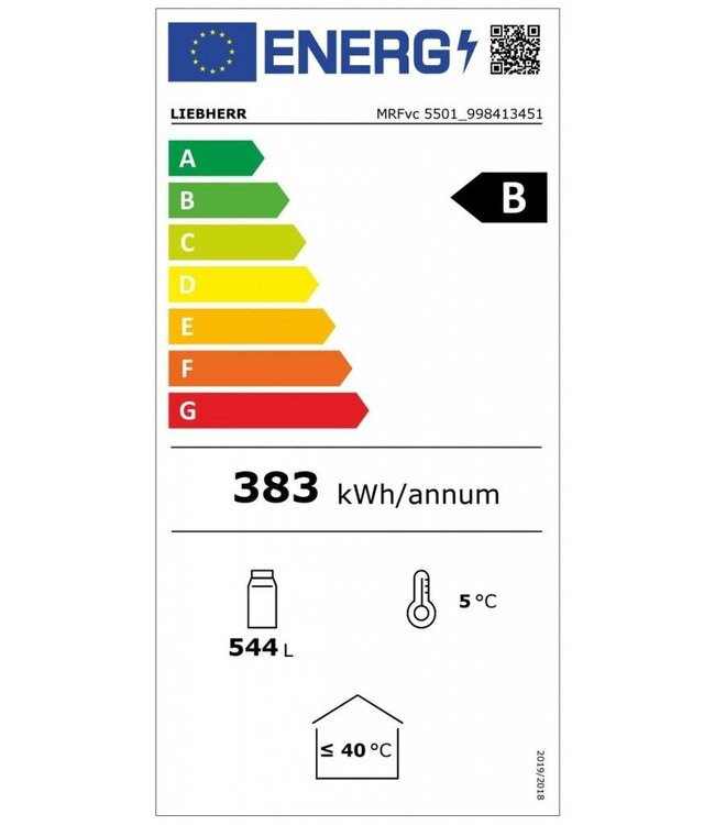 Flessenkoelkast 544/434 ltr (br/netto inh.) 747x769x1684 mm (bxdxh) MRFvvc 5501 - Liebherr