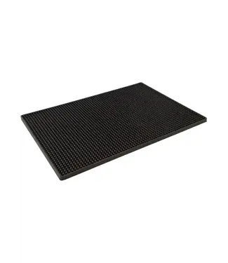 Barmat 45x30 cm rubber zwart - Bar Professional