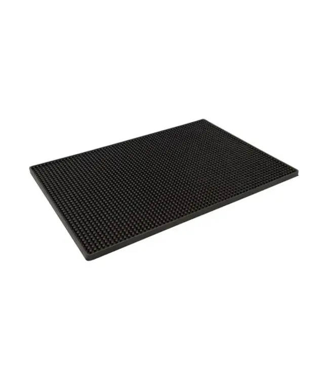 Barmat 45x30 cm rubber zwart - Bar Professional