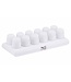 Securit Theelicht LED warm wit oplaadbaar met afstandbediening set van 12 - Securit