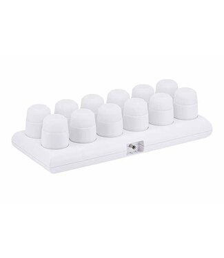 Securit Theelicht LED multikleur oplaadbaar met afstandbediening set van 12 - Securit