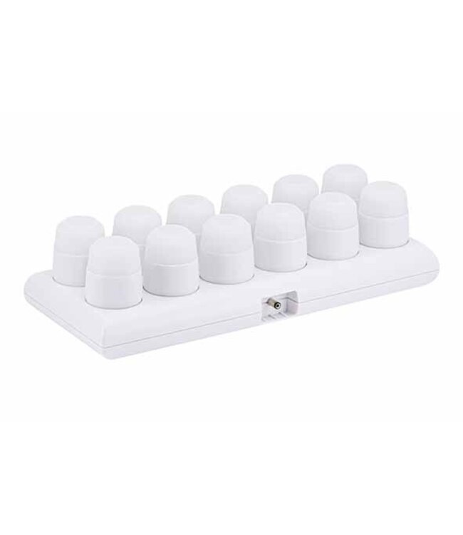 Theelicht LED multikleur oplaadbaar met afstandbediening set van 12 - Securit