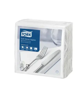 Tork Servet 39x39 cm 3-laags wit 1/4 gevouwen Advanced - Tork | prijs & verp per 1.200 stuks