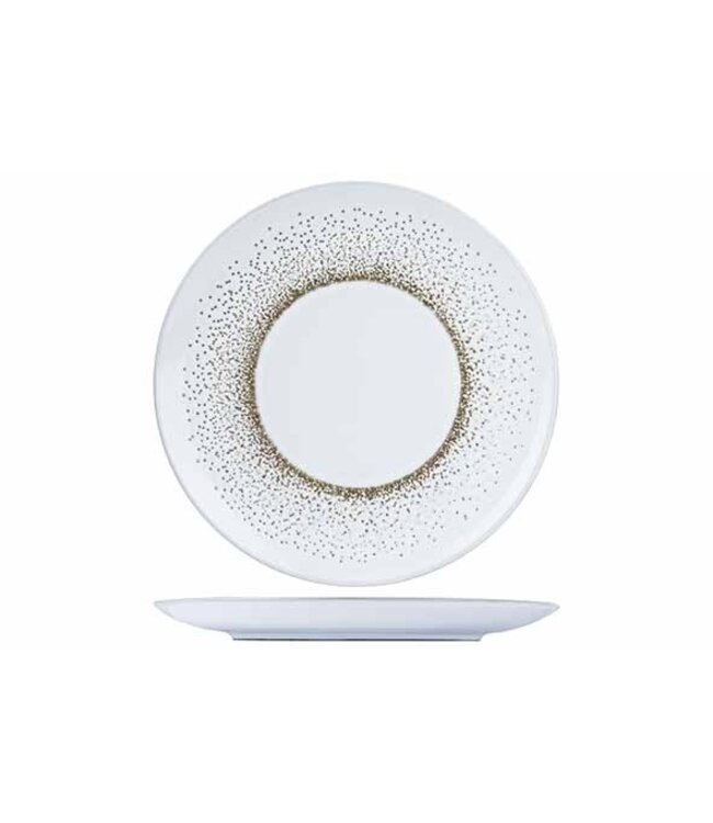 Bord 260 mm gerecycled porselein Revida Puncta - Proof by Cosy & Trendy | prijs & verp per 12 stuks