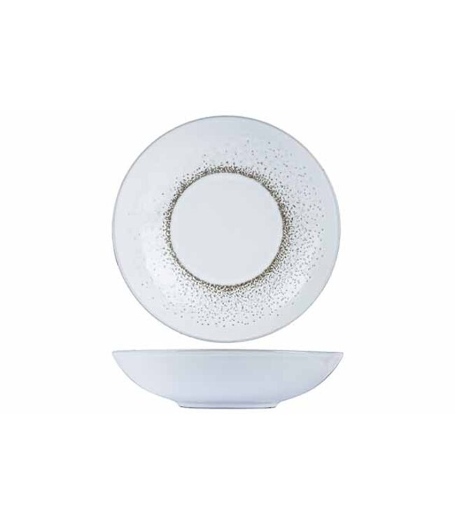 Bord 210x(h)50 mm diep gerecycled porselein Revida Puncta - Proof by Cosy & Trendy | prijs & verp per 12 stuks