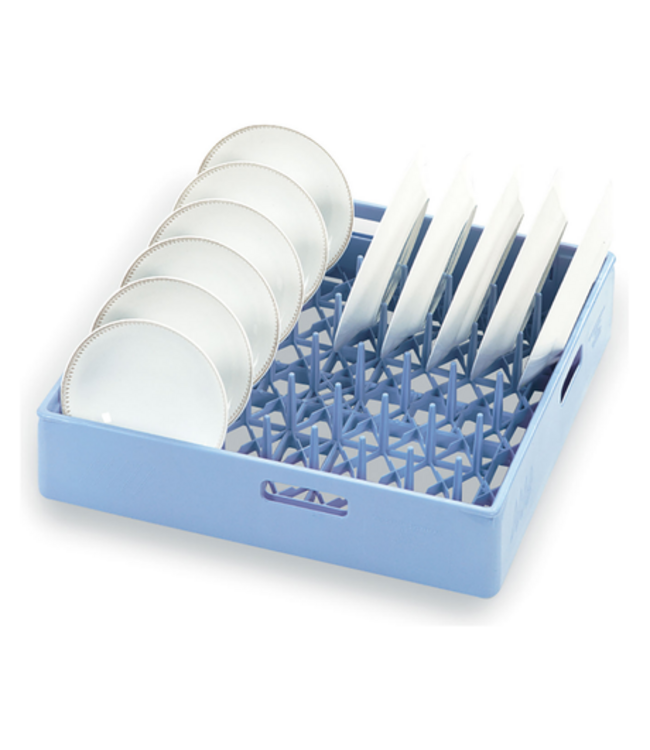 Bordenkorf vinger blauw ergonomisch 500x500x106 mm