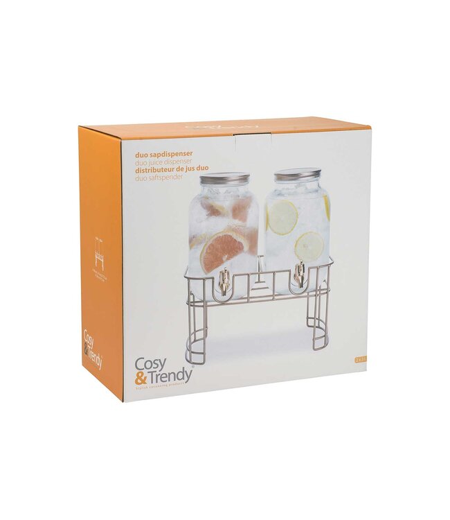 Sapdispenser 2x 3,5 ltr op voet - Cosy & Trendy