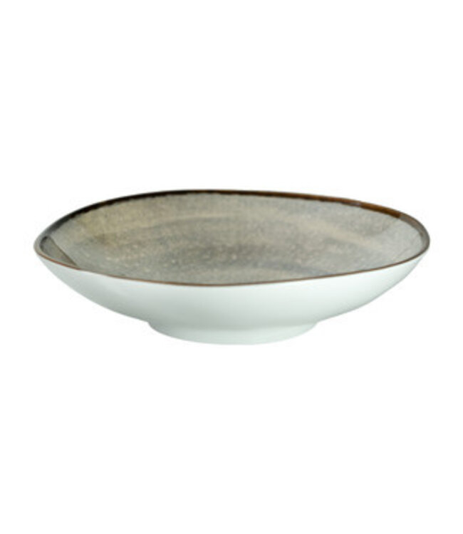 Schaal 240 mm 120 cl  grijs Jersey Melamine | prijs & verp per 6 stuks