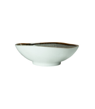 Schaal 180 mm 60 cl grijs Jersey Melamine | prijs & verp per 6 stuks