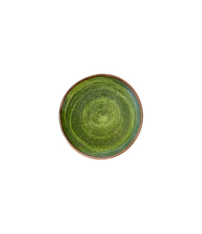 Bord 160 mm groen Jersey Melamine | prijs & verp per 12 stuks