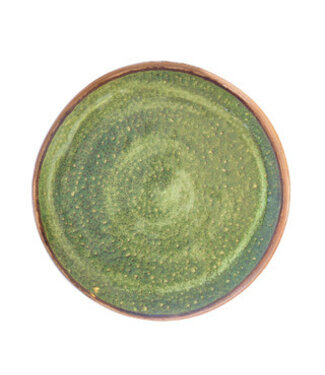 Bord 270 mm groen Jersey Melamine | prijs & verp per 6 stuks