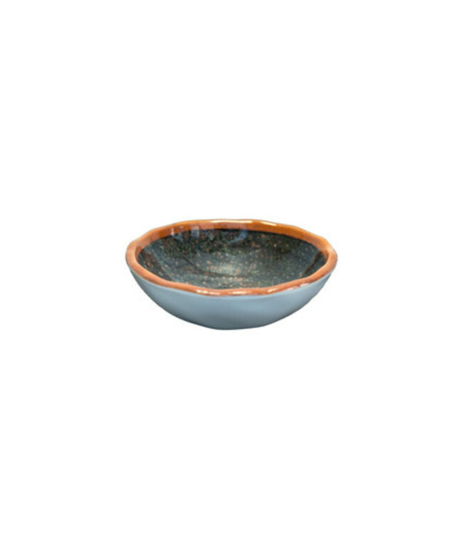 Schaal 94 mm 10 cl  groen Jersey Melamine | prijs & verp per 24 stuks