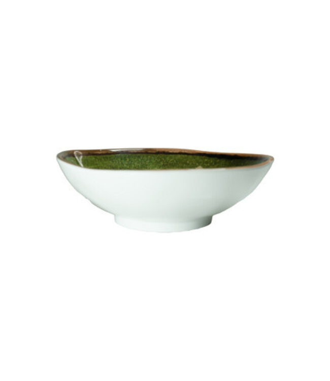 Schaal 180 mm 60 cl groen Jersey Melamine | prijs & verp per 6 stuks