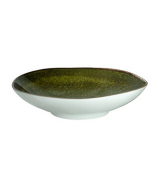 Schaal 240 mm 120 cl  groen Jersey Melamine | prijs & verp per 6 stuks