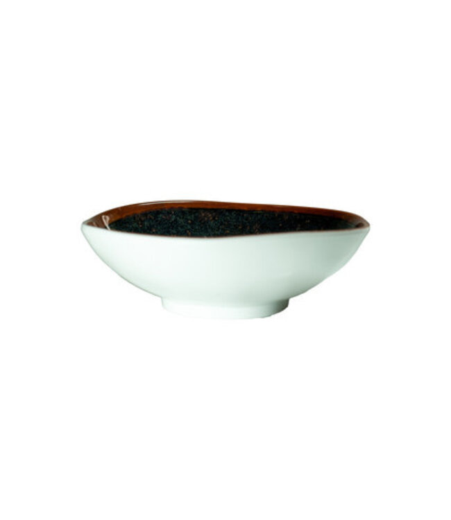 Schaal 180 mm 60 cl bruin Jersey Melamine | prijs & verp per 6 stuks